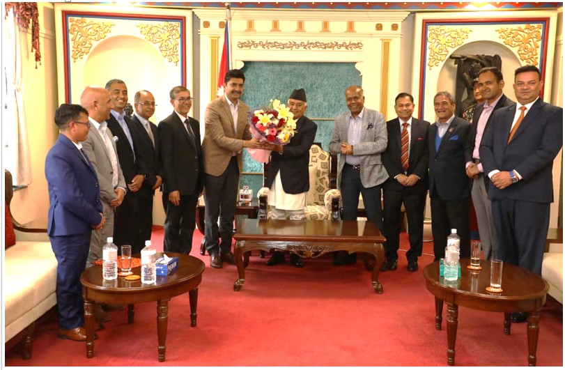 राष्ट्रपति पौडेलसँग उद्योग परिसंघका प्रतिनिधिको भेट